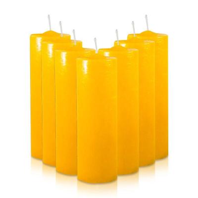 Kit 7 Velas Votivas 7 Dias Amarela Com Essência Mel 250g 100% Parafina
