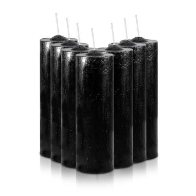Kit 7 Velas Votivas 7 Dias Preta 250g 100% Parafina