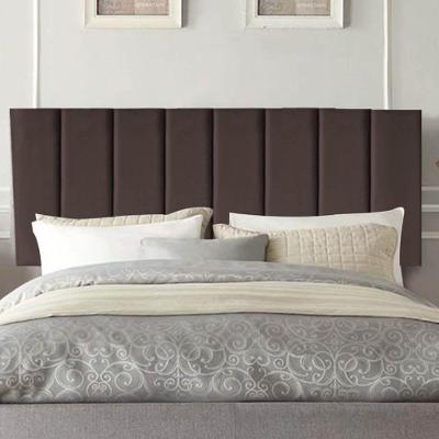Painel Estofada Carla 90cm Solteiro Para Cama Box Quarto Corino Marrom