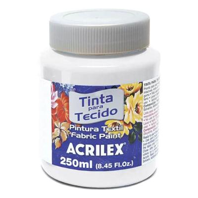 Tinta Para Tecido Fosca 250 Ml - Acrilex - Branco