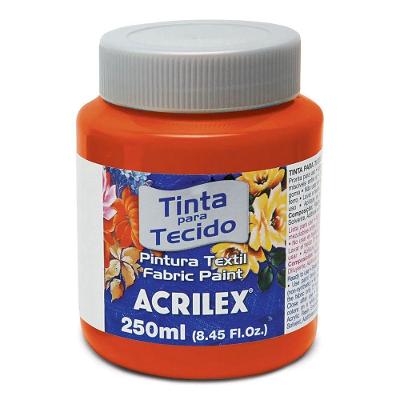 Tinta Para Tecido Fosca 250 Ml - Acrilex - Vermelho Fogo
