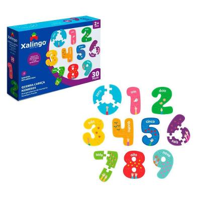 Quebra-cabeça Números 30 Peças Xalingo