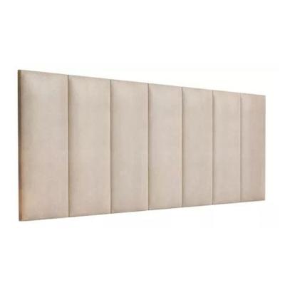 Kit 8 Placas Estofadas Cabeceira Cama Queen 20x60cm Areia