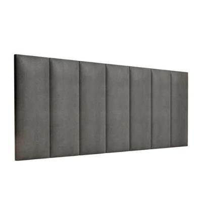 Kit 10 Placas Estofadas Cabeceira Cama King 20x60cm Cinza
