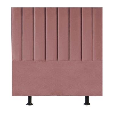 Cabeceira Estofada Cama Box Casal 140 Cm Carla Suede Cor:rosê