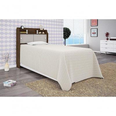 Cabeceira Box Solteiro 0,88cm Elisa Malbec Ou Malbec-off White - Framar Móveis