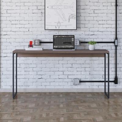 Mesa Dynamica 150x50x75cm Nogal - Est.preta Nogal - Est.preta