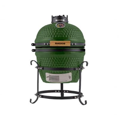 Churrasqueira Kamado Mini Da Rasco Verde Com Grelha Em Aço Inox E Suporte. Ideal Para Até 3 Pessoas Verde