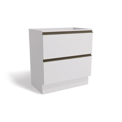 Módulo Cozinha Kappesberg Maxxi Balcão  G755 2 Gavetas s/ Tampo Polipropileno Branco