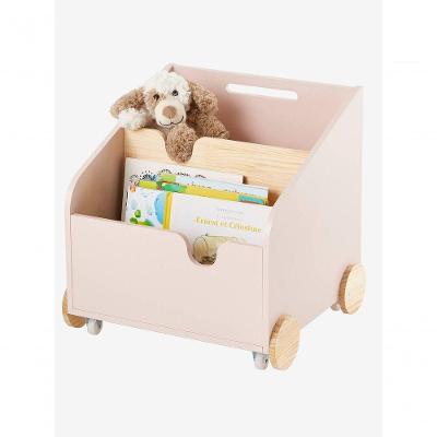 Livreiro Carrinhos Infantil Ravi Rosê 100% Mdf
