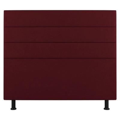 Cabeceira Cama Box Casal King Size Malik 195cm Suede Bordô - Abmaza