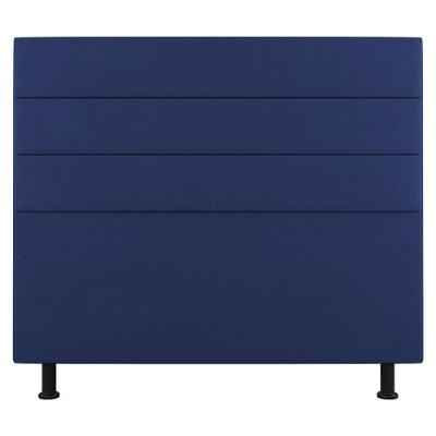 Cabeceira Cama Box Casal King Size Malik 195cm Suede Azul - Abmaza