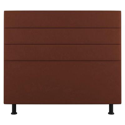 Cabeceira Cama Box Casal King Size Malik 195cm Suede Terracota - Abmaza