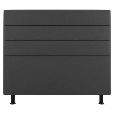 Cabeceira Cama Box Casal King Size Malik 195cm Suede Cinza Escuro - Abmaza