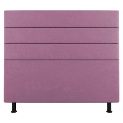 Cabeceira Cama Box Casal King Size Malik 195cm Suede Rosa - Abmaza
