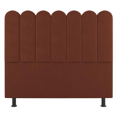 Cabeceira Cama Box Casal King Size Lana 195cm Suede Terracota - Abmaza