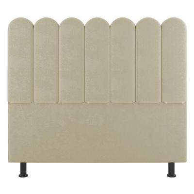 Cabeceira Cama Box Casal King Size Lana 195cm Sintético Bege - Abmaza