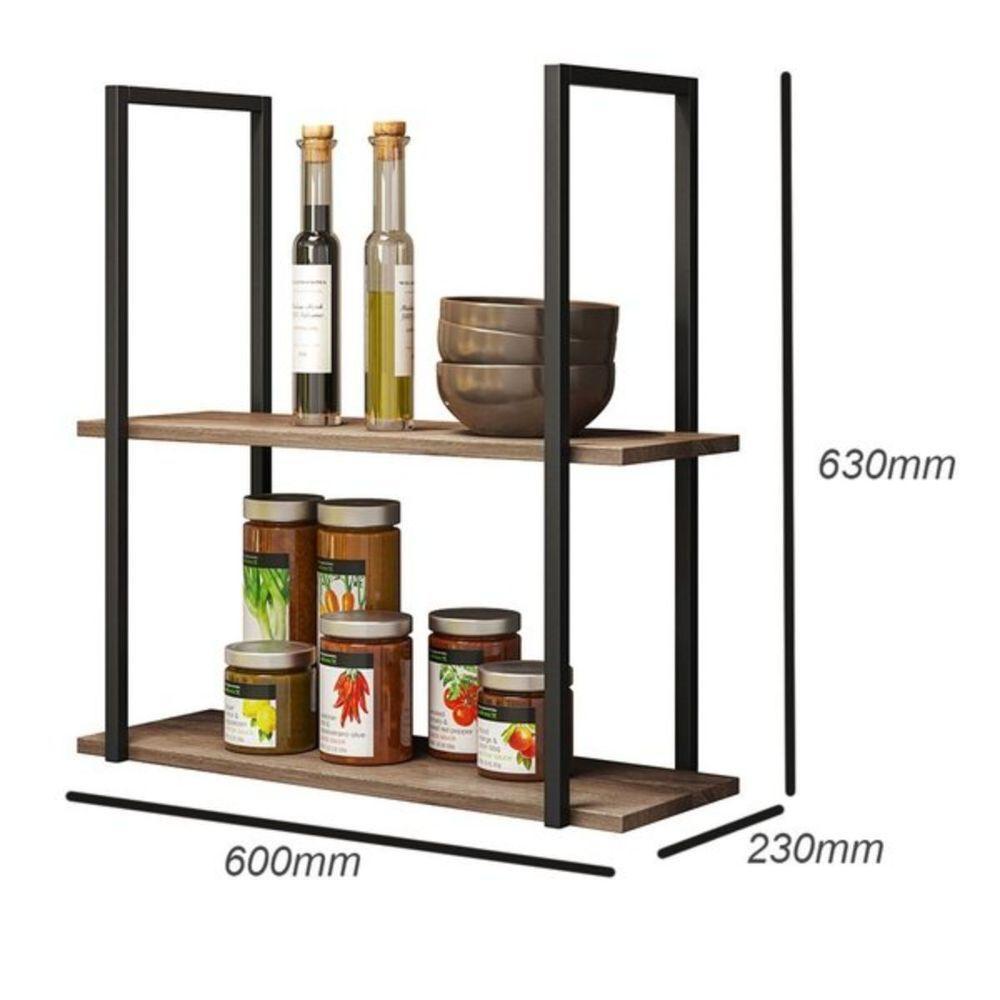 Kit Adega Com Espelho E Prateleira Aurora Demolição Preto - 9