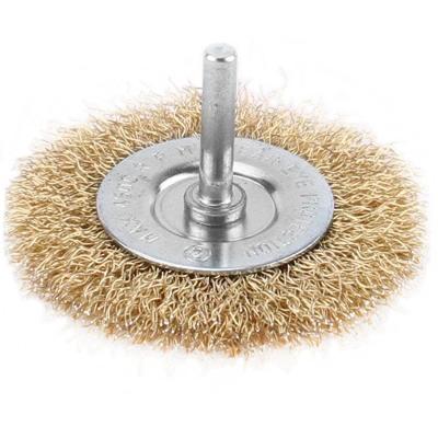 Escova De Aço Circular C/ Haste 4 X 1/4'' - Atopy