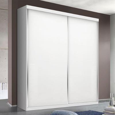 Guarda Roupa Solteiro 2 Portas De Correr 2 Gavetas Salvador Minastex Branco