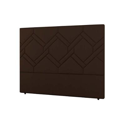 Cabeceira Cama Box Estofada Casal Casal Lima Plus Veludo Cacau - Simbal