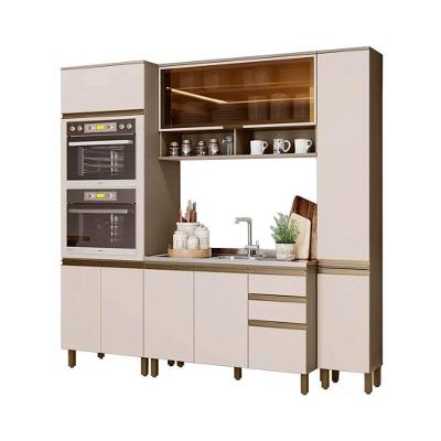 Cozinha Completa Connect (1 Aéreo, 2 Paneleiros, 1 Balcão) 4 Peças Duna/Cristal - Henn