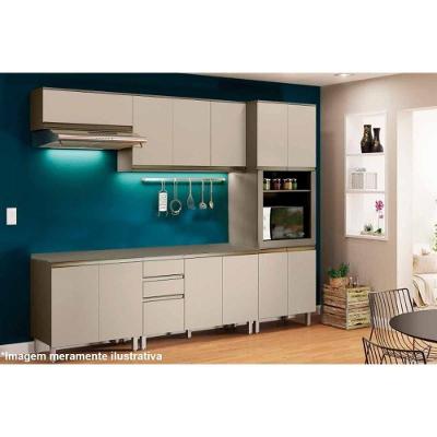 Armário de Cozinha Modulado Connect 3 Portas 120cm Off White - Henn