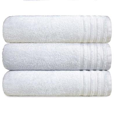 Kit 3 Toalha Gigante Banhão Fio Penteado 100% Algodão Twist - Branco
