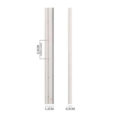 Fita De Led Neon Taschibra 8w-m Ip65 12v Cores | Valor Do Metro 6500k Luz Fria
