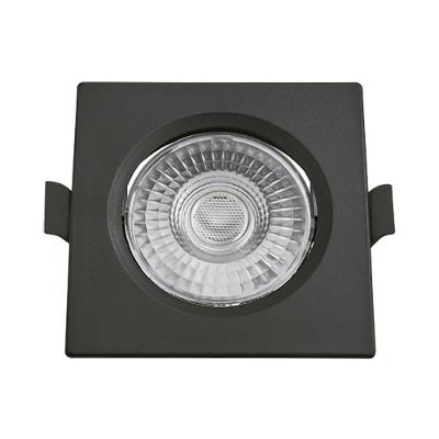 Spot De Led Embutir Slim Mr16 Quadrado 6w Preto Bivolt Blumenau 6500k Luz Fria