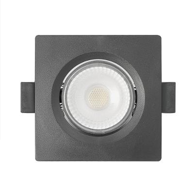Spot De Led Embutir Slim Mr11 Quadrado 3w Preto Bivolt Blumenau 6500k Luz Fria