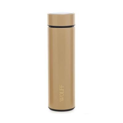 Garrafa Térmica Em Aço Inox Com Termômetro Led 500ml Nude