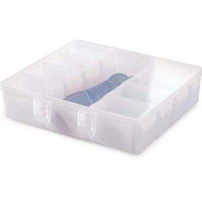 Caixa Organizadora Multiuso 18,5x17,7x4,8 Cm - 9 Divisórias - Plasutil