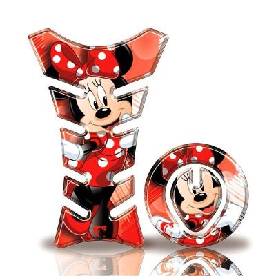 Kit Protetor Tanque Adesivo Moto Honda Minnie Vermelha Até 2016 Cor Vermelho