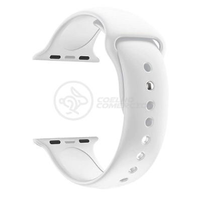 Pulseira Silicone Para Iwo Smartwatch 42mm E 44mm - Branco