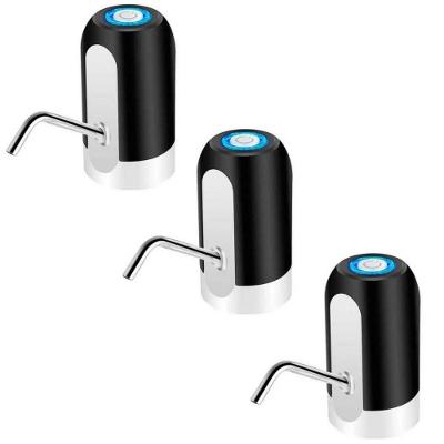 3 Bomba Dispenser Recarregável Usb Bebedouro Galão água Pre