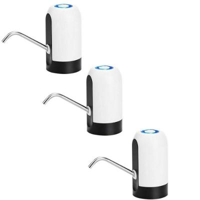 Kit 3 Bomba Dispenser Recarregável Usb Bebedouro Galão água