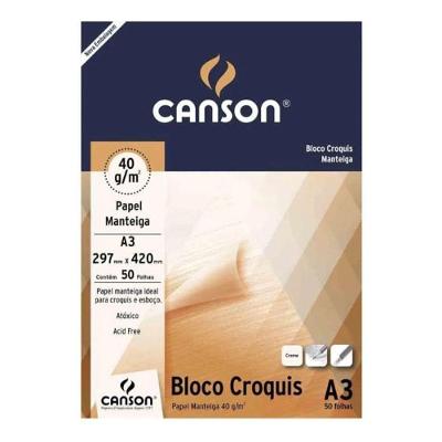 Bloco A3 40g Croquis 50 Folhas - Canson