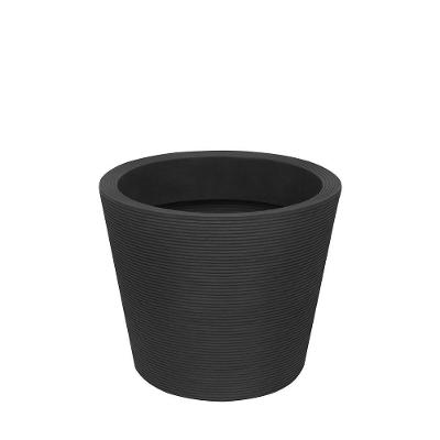 Vaso Bali 55 X 46 Cm Cor 07 - Preto Sólido