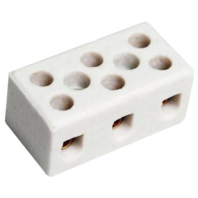 Conector De Porcelana Tripolar 10mm - Fertak