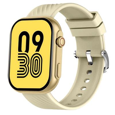 Relógio Inteligente Digital Zl80 Hd Tela Grande Bluetooth Chamada Modo Bege