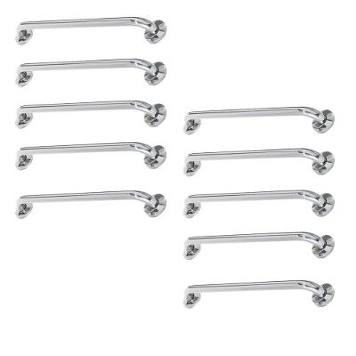 Alça De Apoio Inox 40cm Barra Kit 10 Unidades Banheiro Box Idoso Cadeirante