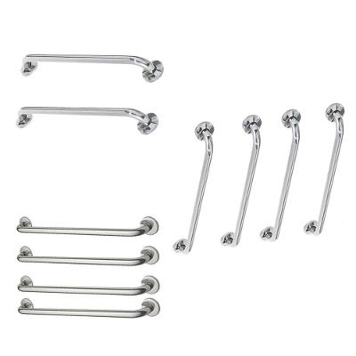 Alça De Apoio Inox Barra Kit 10 Unidades 40cm 70cm 80cm Acessibilidade Idoso