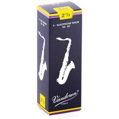 Palheta Tradicional Para Saxofone Tenor 2,5 Vandoren Sr2225 - Cx - 5