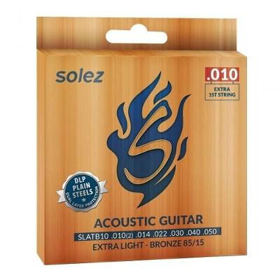 Jogo De Cordas P-violão Bronze 85-15 Solez 0.010"-0.050" Slatb10