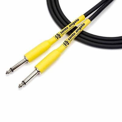 Cabo De Guitarra Samurai 0,30 Mm Conector P10-p10 15ft 4,57 Metros Preto