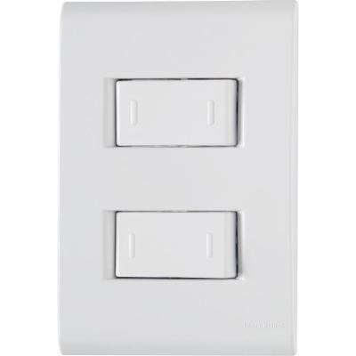 Conj 4X2 2 Interruptores Paralelos Tramontina Liz 10 A 250 V