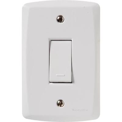 Conjunto 4x2 Com 1 Interruptor Simples 10 A 250 V Tramontina Lux2 Branco 120 Unidades
