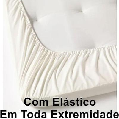 Jogo Cama Lençol Daily Solteiro Malha 100% Algodão Listrado 3 Peças - Cinza
