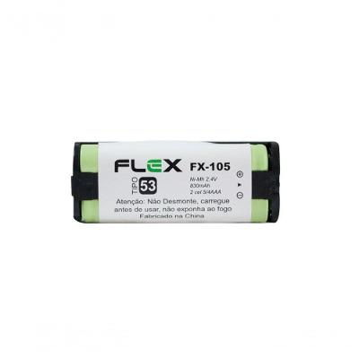 Bateria Para Telefone S- Fio Tipo 53 2.4v 830mah Fx-105 - Flex Gold -
